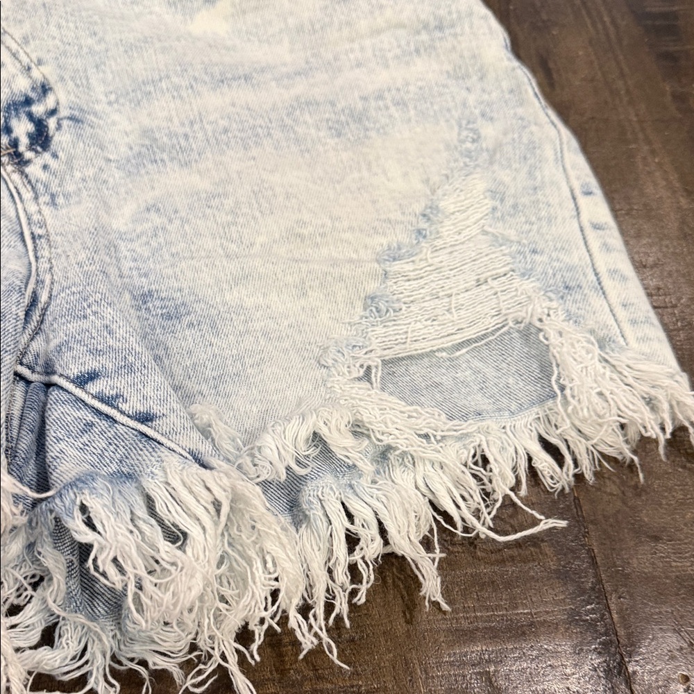 Risen Distressed Denim Women Shorts - Picture 5 of 8